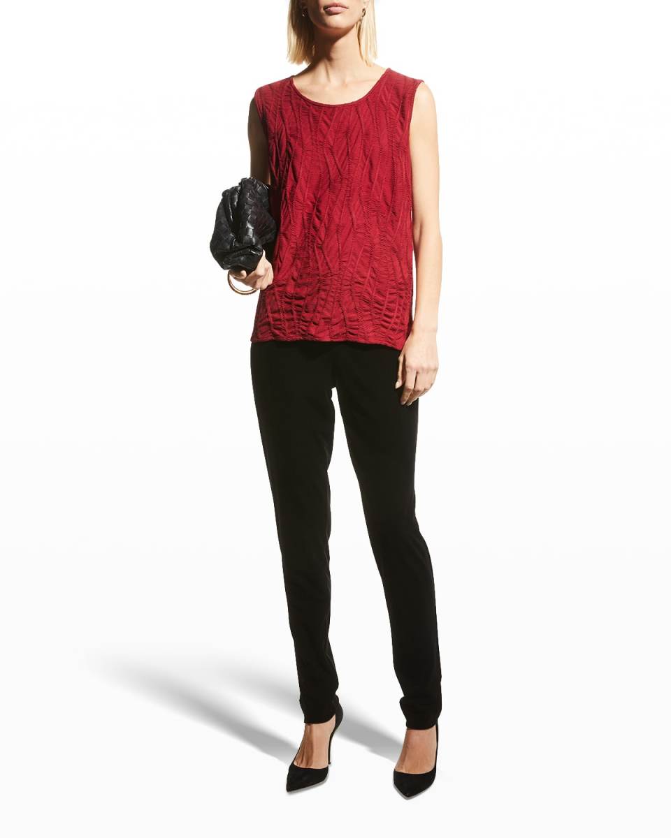 Stretch Velvet Slim Legging Pants